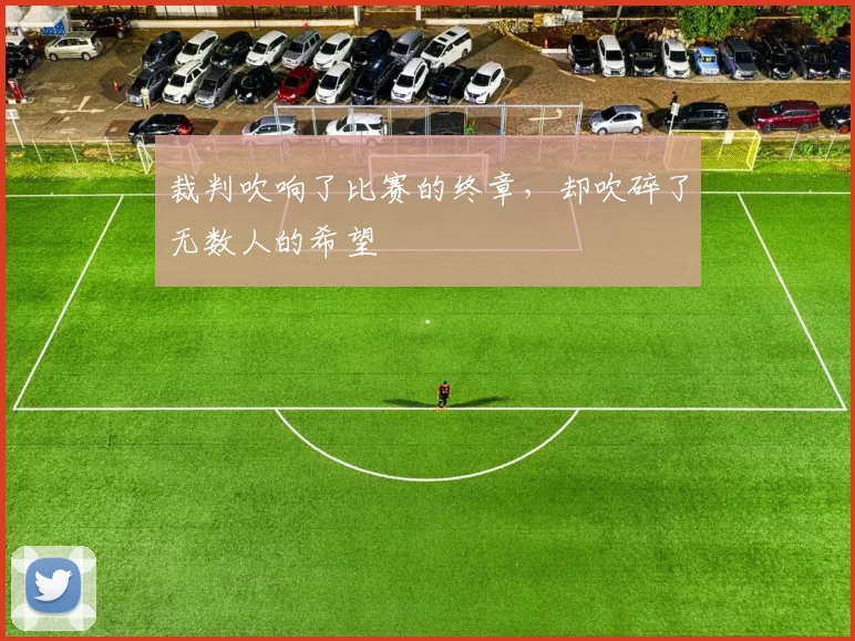 裁判吹响了比赛的终章，却吹碎了无数人的希望